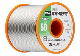 リール巻鉛入りはんだ 電線・端子用はんだ 1Kg Φ1.6mm SE-K5016